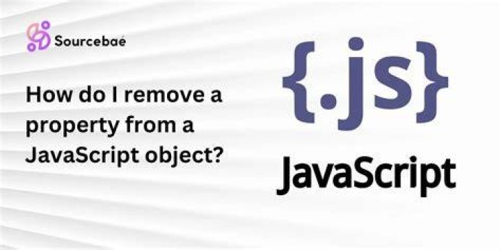 How do I remove a property from a JavaScript object?