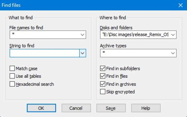 How do I search the content of 7-Zip archives (.7z)?