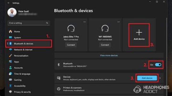 How do I set Bluetooth headphones as the default audio output?