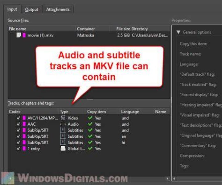 How do I simply edit the subtitles of a MKV file while preserving the video, audio, and attachment streams?
