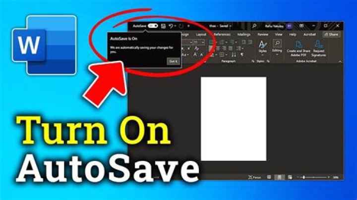 How do I turn autosave on?