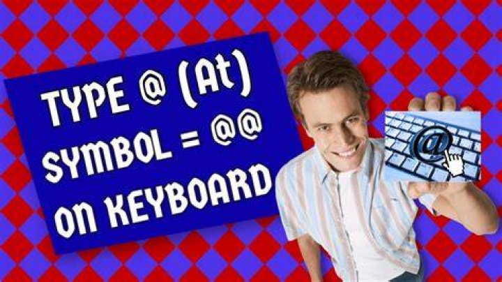 How do I type an `@` (at sign) symbol?