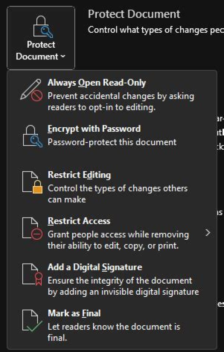 How do I unlock a read-only Word document form?