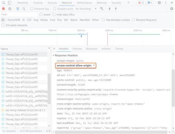 How do I use Access-Control-Allow-Origin? Does it just go in between the html head tags?