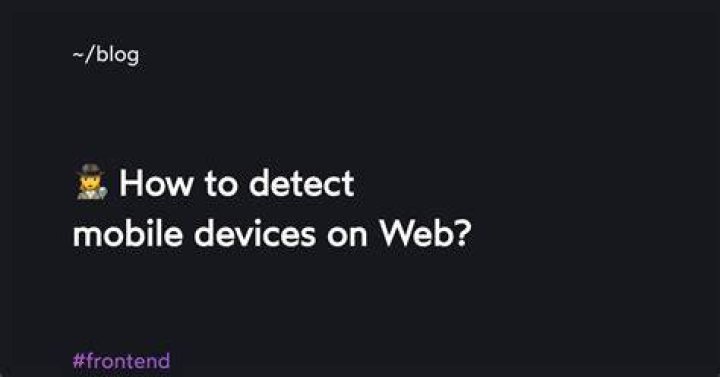 How do web sites detect mobile devices? [closed]