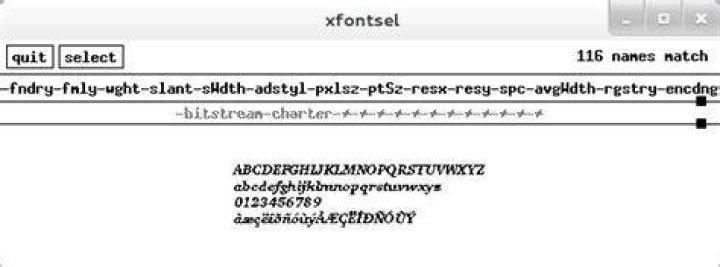 How do you know the correct name to use for X11 fonts for XTerm*faceName or xterm -fa <NAME>?