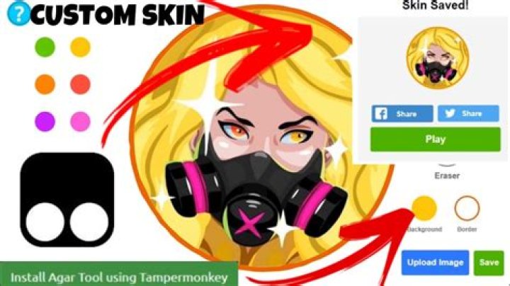 How do you make your own agar.io skins?