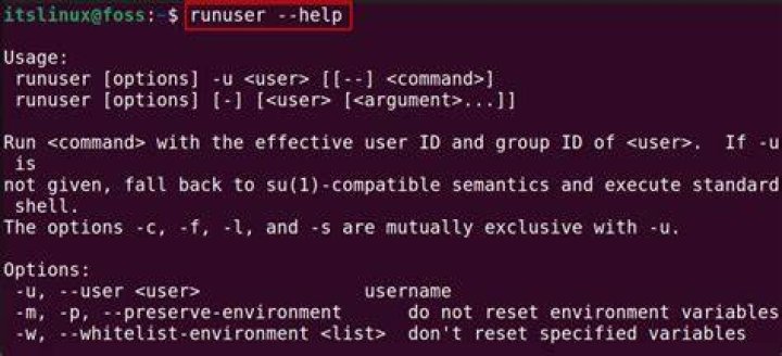 How do you run a command as another user on Linux?