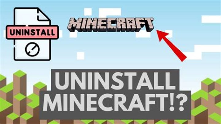 How do you uninstall Minecraft?