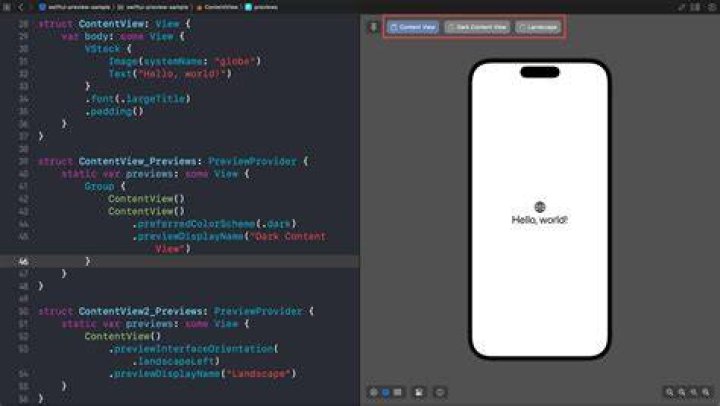 How it looks on Xcode