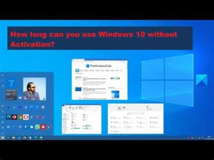 How long can I use Windows 10 without activation?