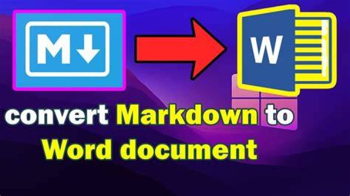 How should I convert Markdown (or similar) to a Word Document?