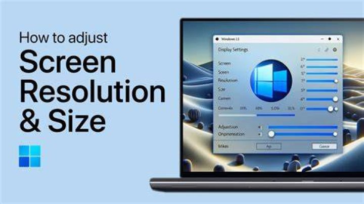 How to adjust screen resolution?