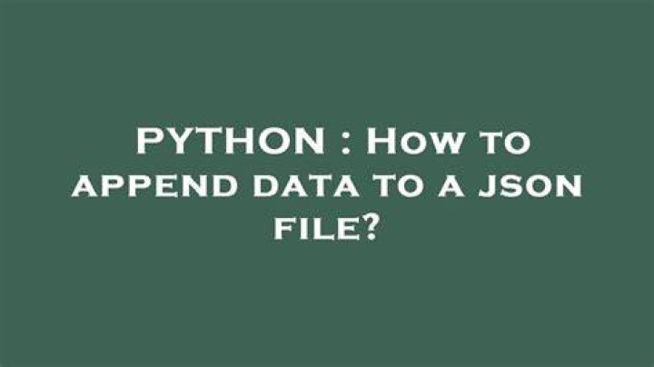 How to append data to a json file?