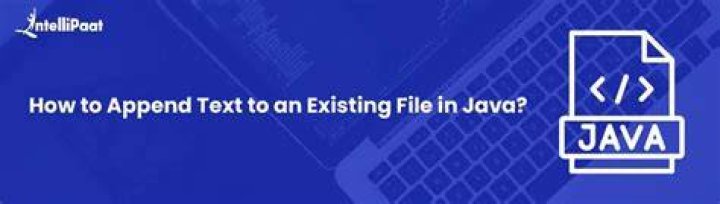 How to append text to an existing file in Java?