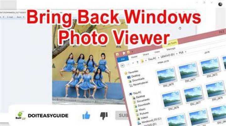 How to bring back Photo Viewer in Windows 10?
