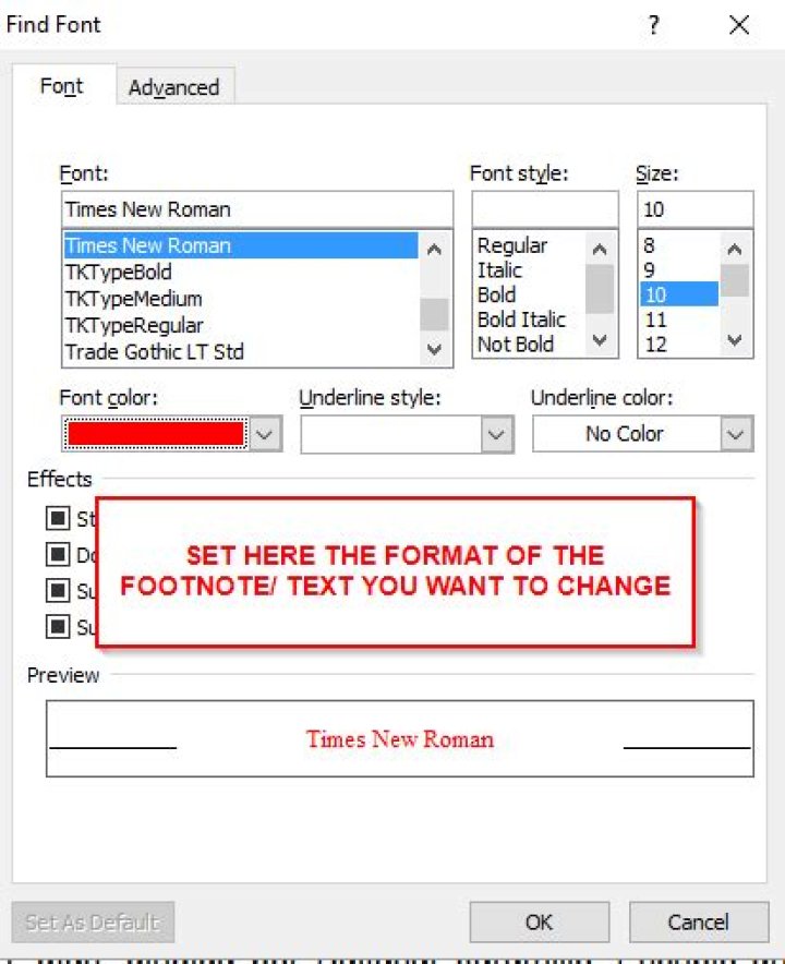 How to change color only of footers in Word 2010?