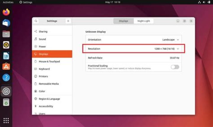 How to change the login screen resolution in Ubuntu 18.04