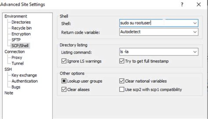 How to change user in WinSCP?