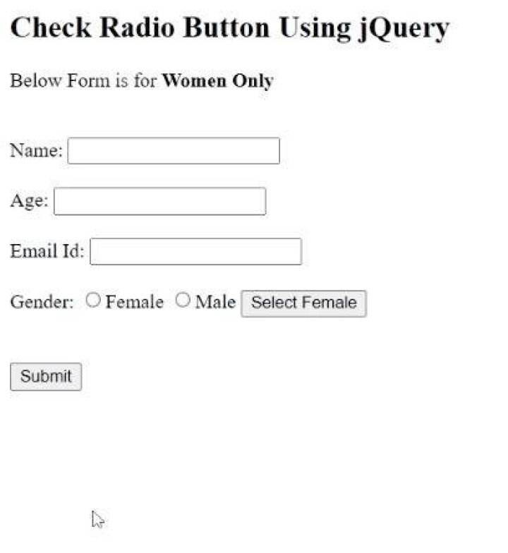 How to check a radio button with jQuery?