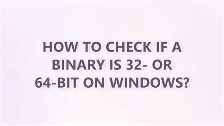 How to check if a binary is 32 or 64 bit on Windows?