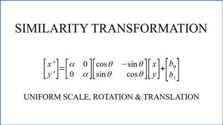 How to compute the similarity transformation matrix