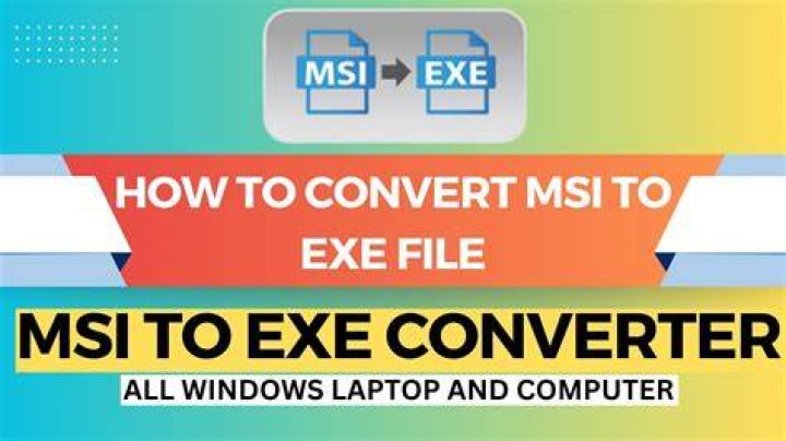 How to convert a EXE to MSI?