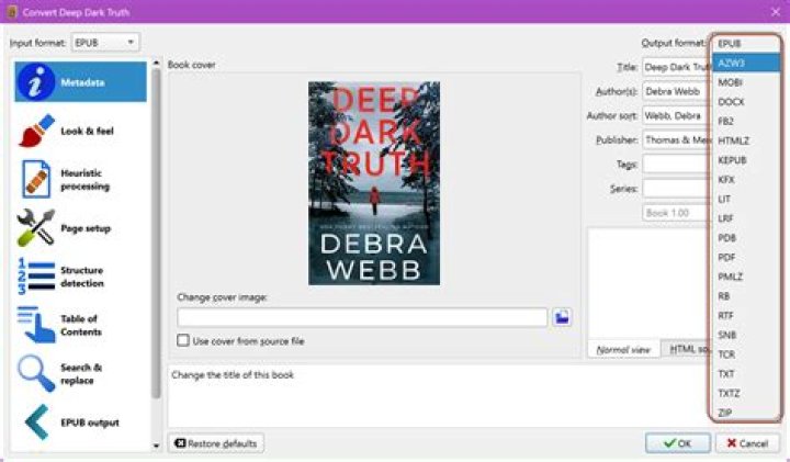 How to convert ebook in Calibre?