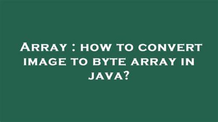 How to convert image to byte array