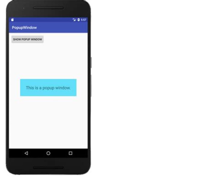 How to create a popup window (PopupWindow) in Android