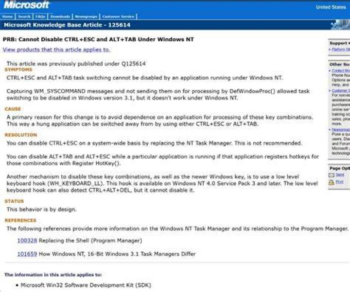 How to disable alt+tab in windows 10 without autohotkey