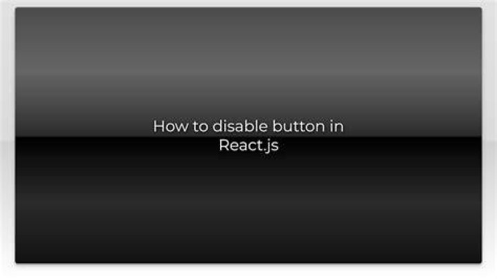 How to disable button in React.js