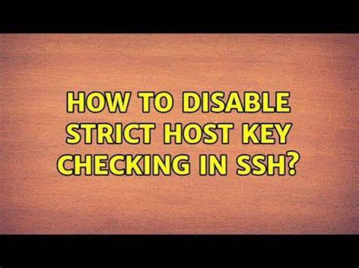 How to disable strict host key checking in ssh?