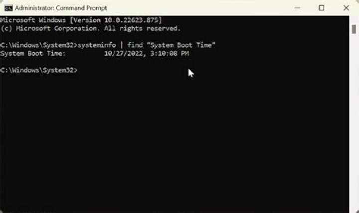 How to display time elapsed since last system boot using 