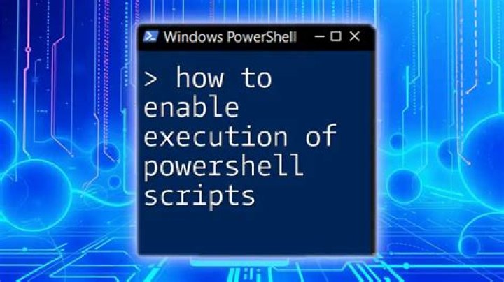 How to enable execution of PowerShell scripts?