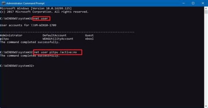 How to enable or disable a user?