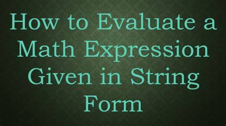 How to evaluate a math expression given in string form?