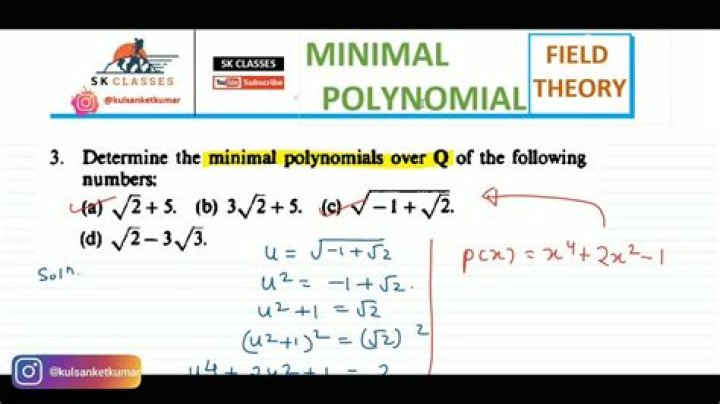 How to find a minimal polynomial (field theory)