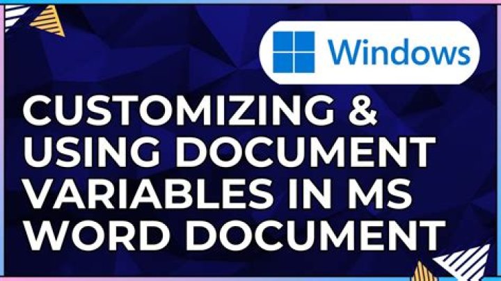 How to find document variables in MS Word without using a Macro