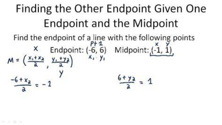 How to find one endpoint with the other end point and a point 1/3 away from it