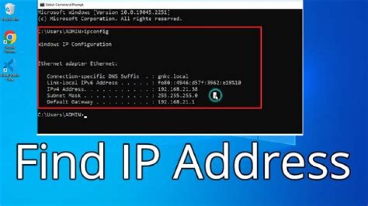 How to find the fixed IP of a device connected directly to the computer?