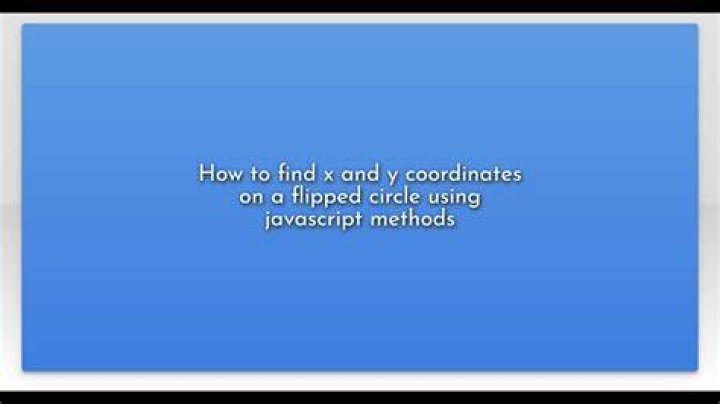 How to find x and y coordinates on a flipped circle using javascript methods