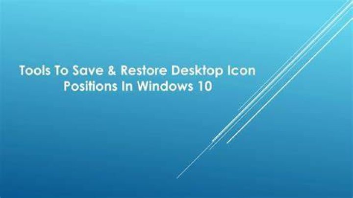 How to force Windows to save desktop icon positions?