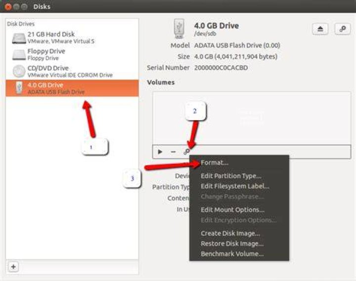 How to format a USB or external drive in Kubuntu 12.04.01?