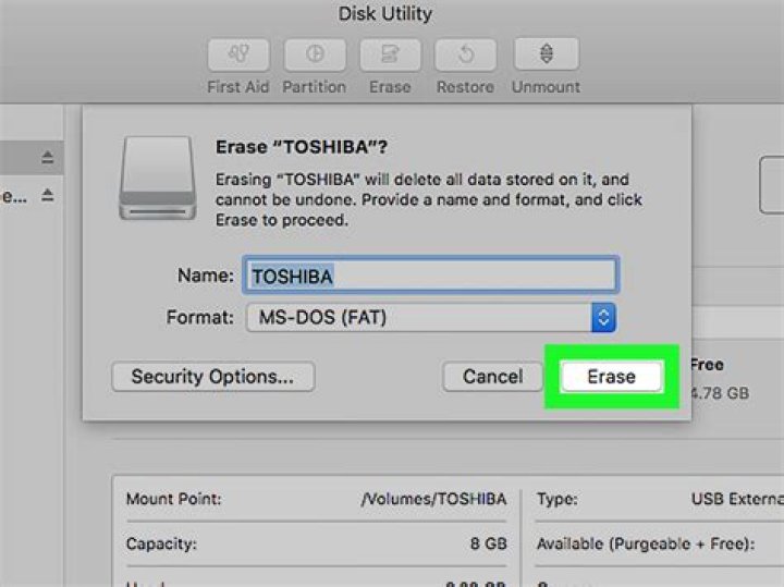 How to format a USB or external drive?