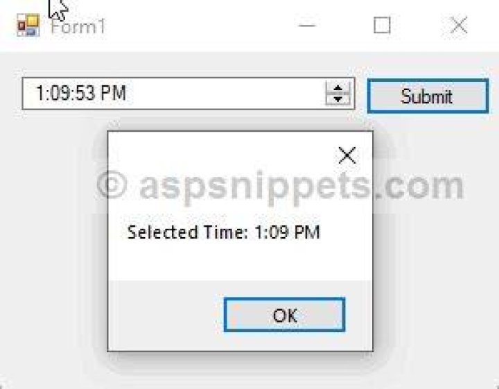 How to get only time from date-time C# [closed]