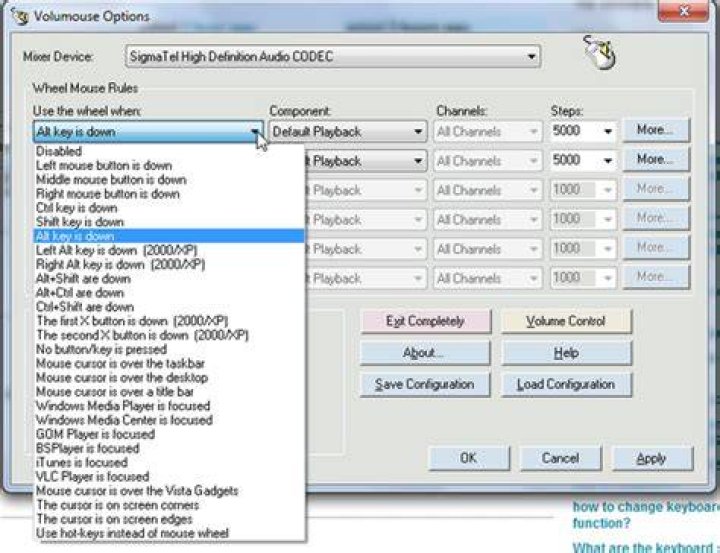 How to get volume hotkeys in W7?