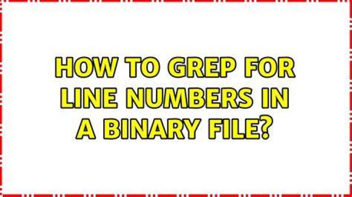 How to grep for line numbers in a binary file?