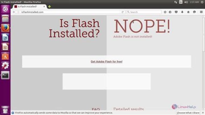 How to install Flash player on Ubuntu?
