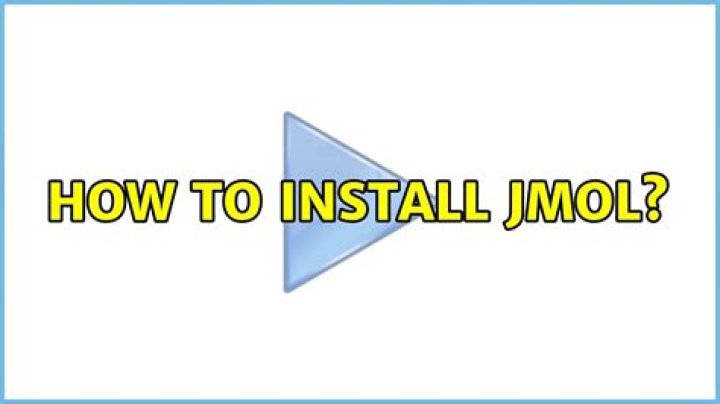 How to install jmol?
